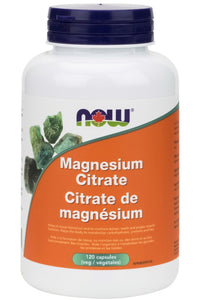 NOW Magnesium Citrate (120 Veg Capsules)