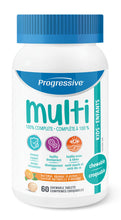 Load image into Gallery viewer, PROGRESSIVE Multi Vitamins for Kids (Natural Orange - 60 tabs)
