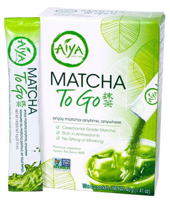 AIYA Matcha To Go Sticks ( 1 Box of 10-Sticks)